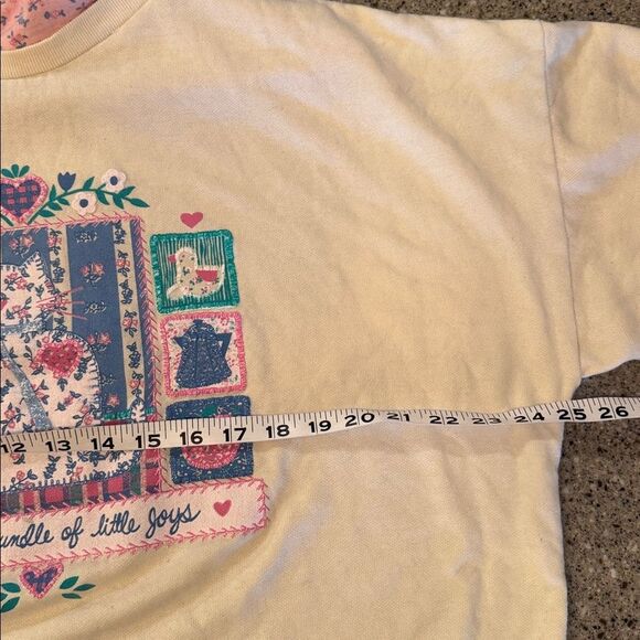 ACT III Vintage Puff Print Mock Neck Cat Cottagecore Sweatshirt - Picture 6 of 9